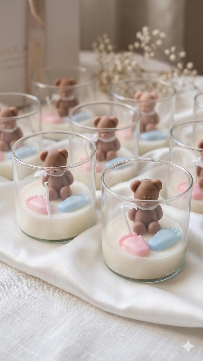 Baby shower candles