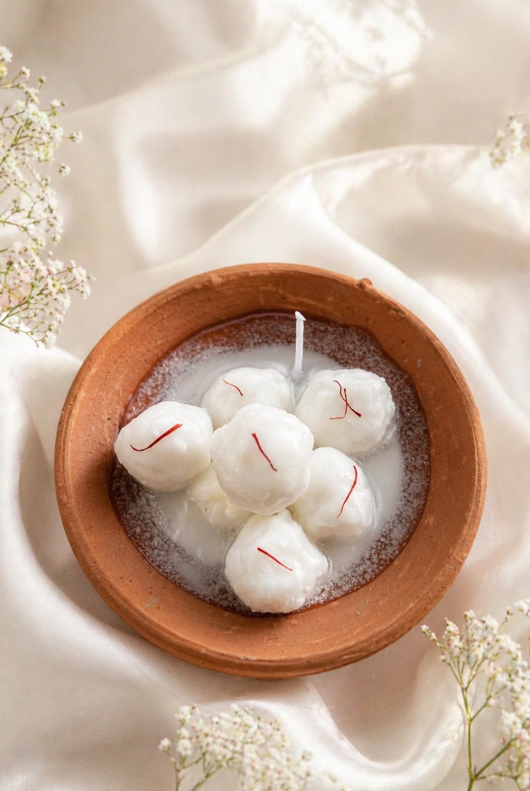 Rasgulla Candle