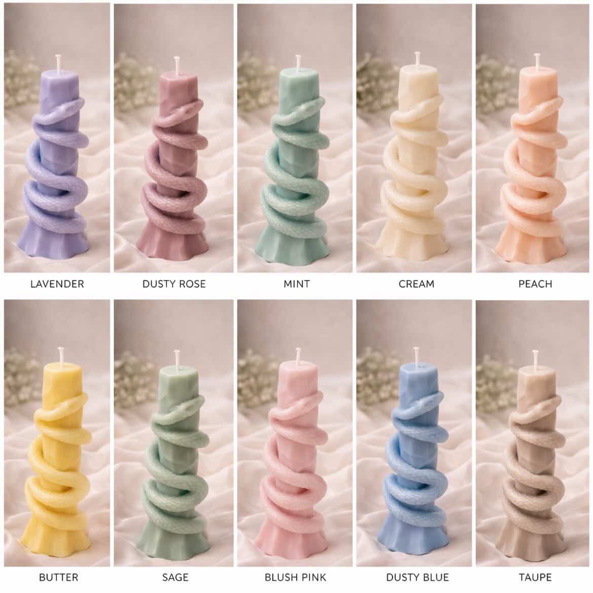 Snake Pillar Candle