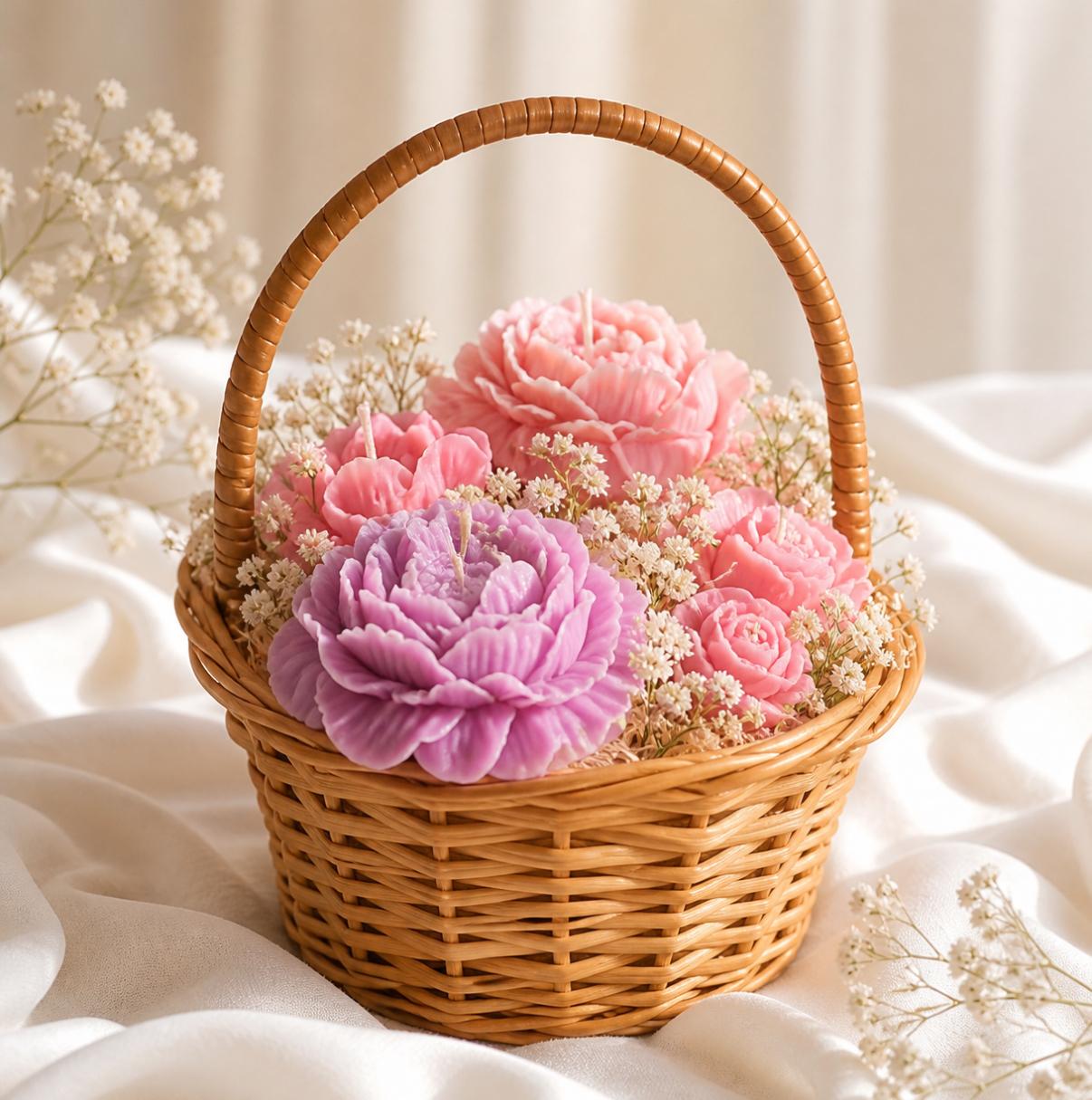 Flower Basket Candle