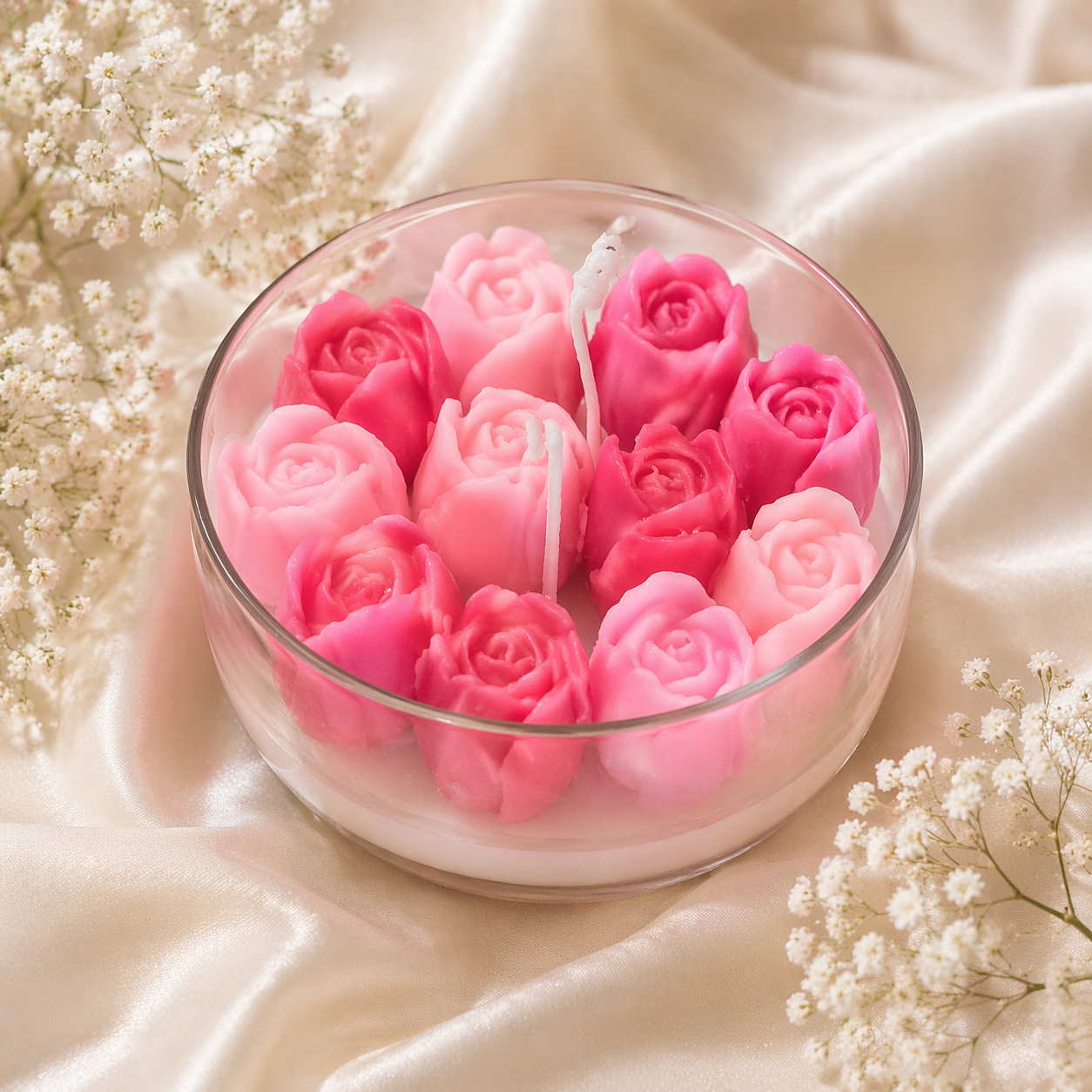 Tulip bowl candle