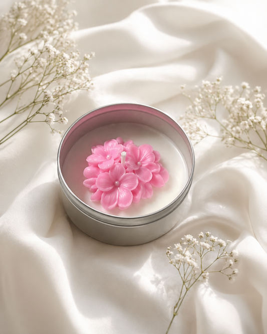 Flower Tin Candle