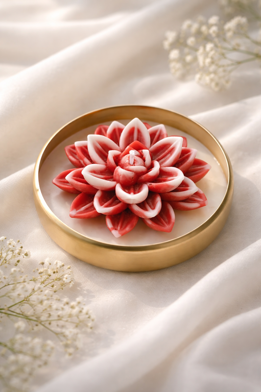 Red Lotus candle
