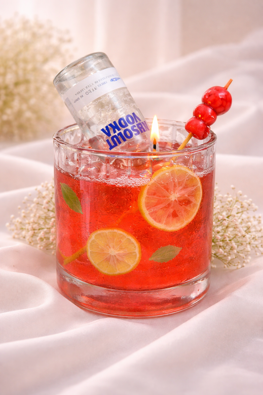 Absolut vodka candle