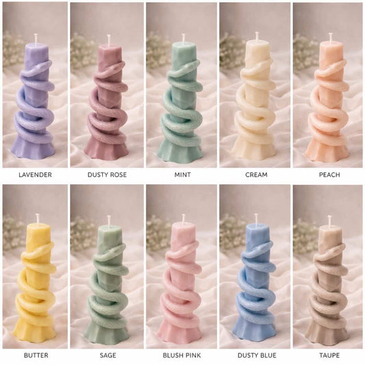 Snake Pillar Candle