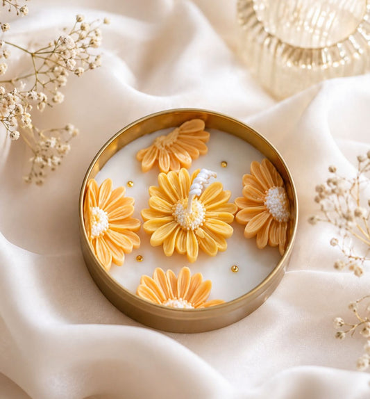 Sunflower Urli Candle